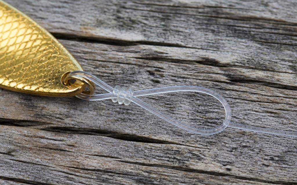 Loop Knot (Non-Slip Mono) fishing knot tied and cinched